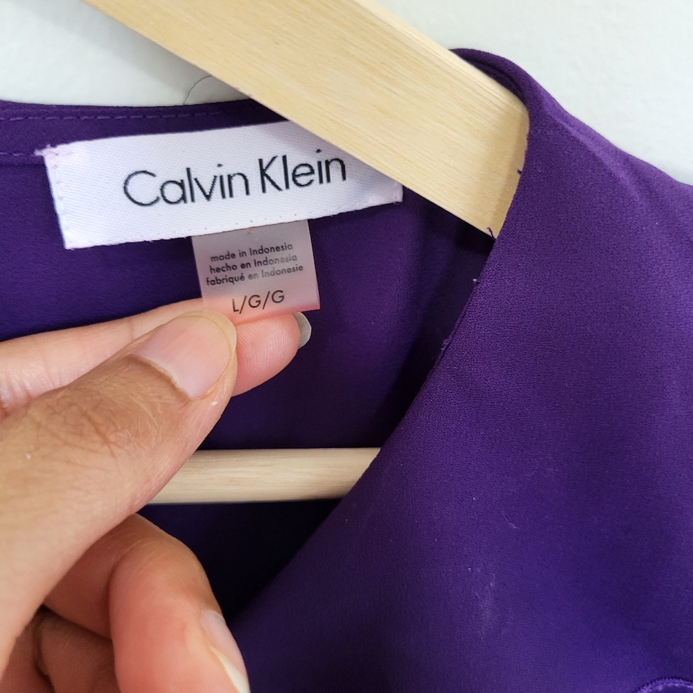 Calvin Klein's Ruffled neck top - Picture 2 of 4